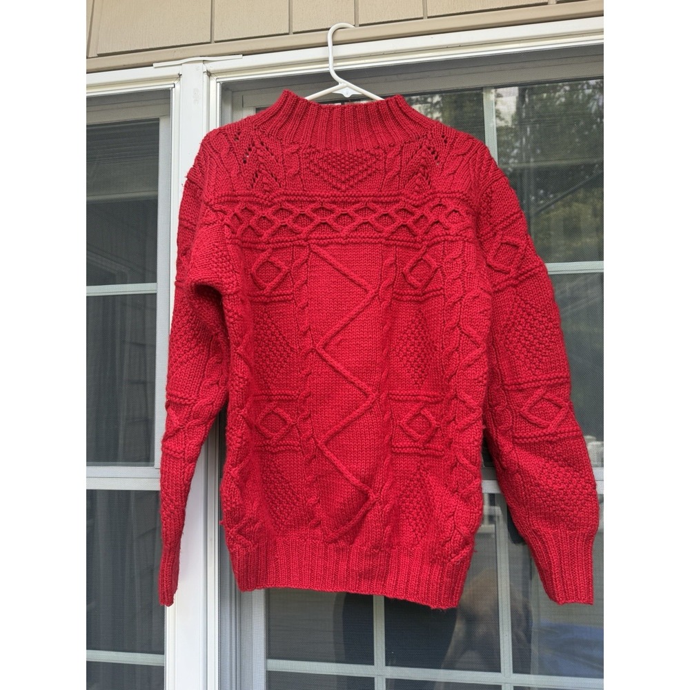 Vintage 80s Polo Ralph Lauren Hand Knit wool Pullover Sweater Women's Sz medium